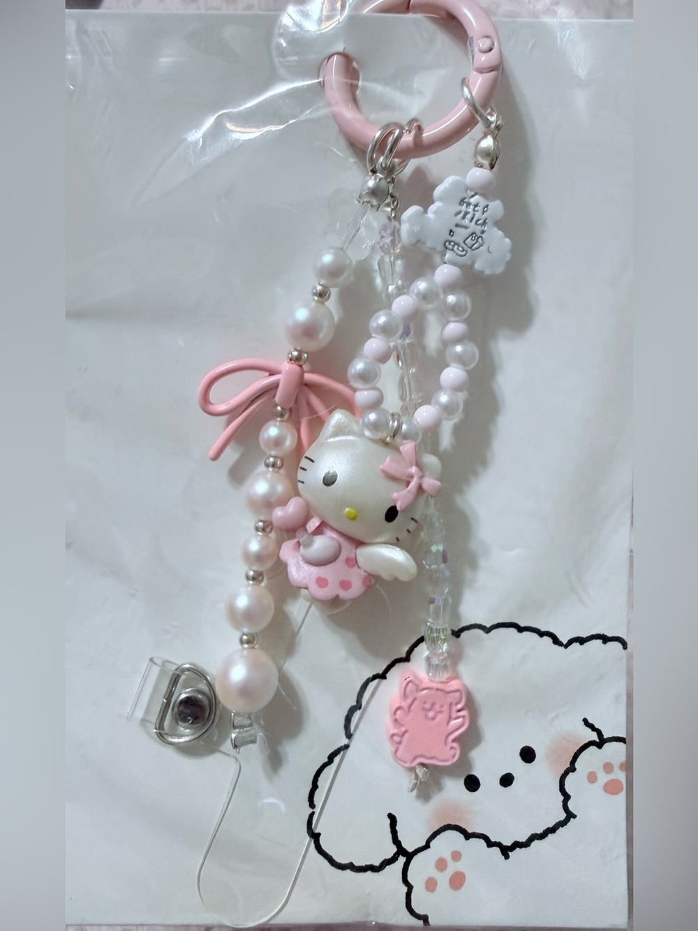 🆕 Hello Kitty Angel style Keychain